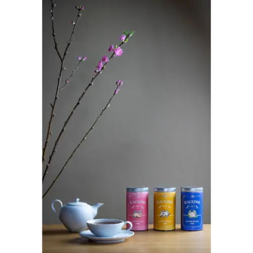 和紅茶専門ティーブランド「KAGUWA」の和紅茶葉「梔」「茉莉花」「桃」