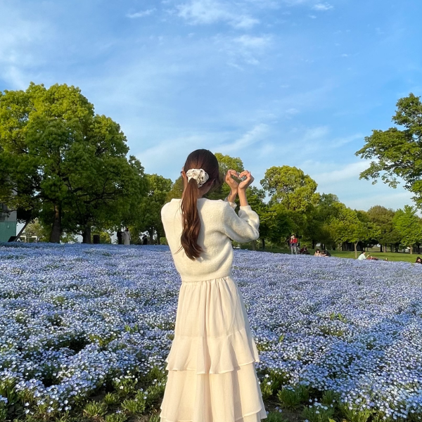 ネモフィラが美しい東京・足立区にある都営公園「舎人公園（とねりこうえん）」