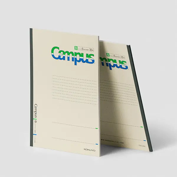 ファミリーマートのオリジナルブランド「コンビニエンスウェア」が文具メーカー「コクヨ」と共同開発した「キャンパス綴じノート」
