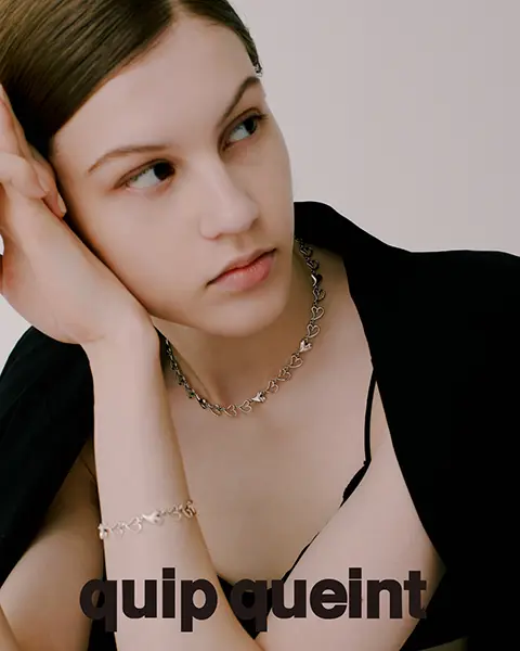 「quip queint」4th collection『connect』の「feeling necklace」と「feeling bracelet」