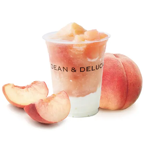 ディーン＆デルーカの初夏限定フローズンドリンク・ミルクと果実の夏色フラッペ「白桃とローズヒップのフラッペ」