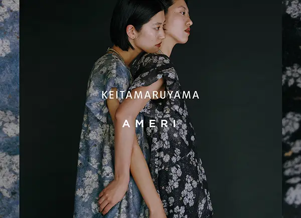 「KEITAMARUYAMA × AMERI BLUR FLOWER DRESS」