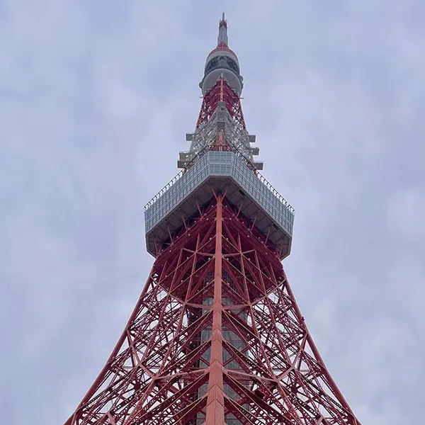 SKY BUSの「東京タワー・レインボーブリッジコース」で通る東京タワー