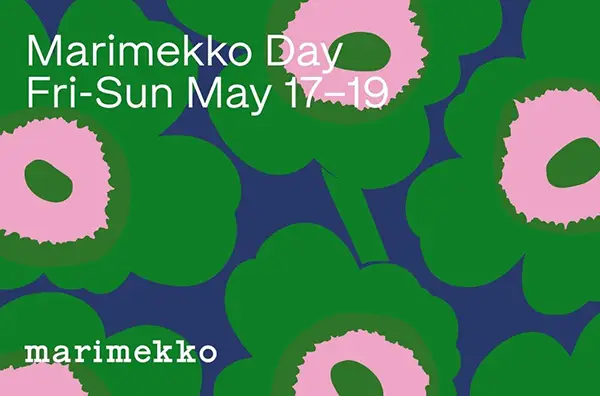 原宿で開催されるウニッコの誕⽣60周年を記念したファッションイベント『Marimekko Day in Tokyo』
