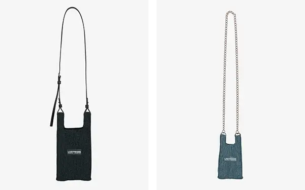 「LASTFRAME at MoMA」で販売される「Kyoto Metallic Market Bag Mini」と「Kyoto Metallic Market Bag Micro」
