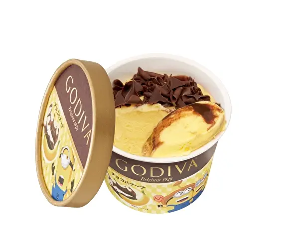 ゴディバと人気キャラクター・ミニオンがコラボしたカップアイス「チョコバナ～ナ」