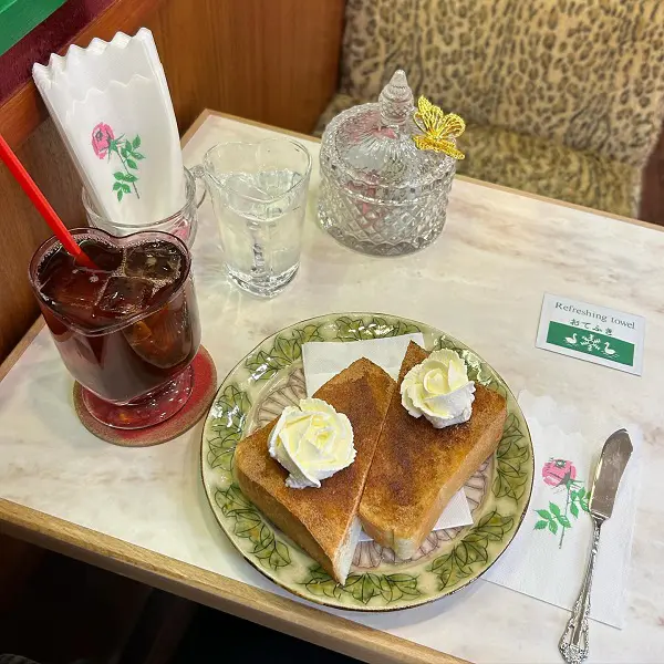 東京・板橋にお店を構える喫茶店「喫茶小雪」の「シナモントースト」