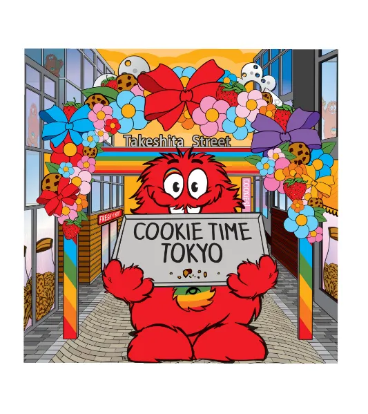 ユニクロ原宿店「UTme! STORE HARAJUKU」限定の「Cookie Time（クッキータイム）」のスタンプ