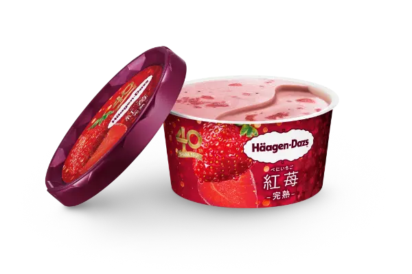ハーゲンダッツ日本上陸40周年を記念した特別なストロベリーアイス「紅苺（べにいちご）-完熟-」