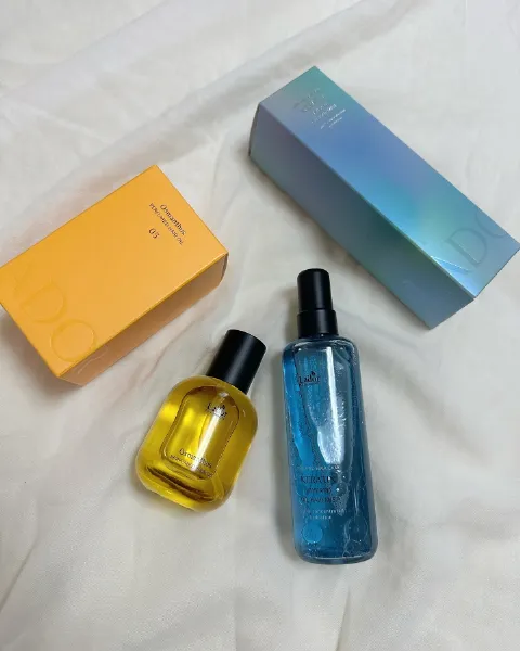 韓国のヘアケアブランド「LADOR（ラドール）」の「Perfumed hair oil（パフュームヘアオイル）」と「パフュームヘアミスト」