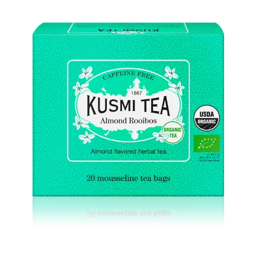 フランスの老舗ティーメゾン「KUSMI TEA」ルイボスティーの新作「ルイボスアーモンド」ティーバッグ20個入りボックス