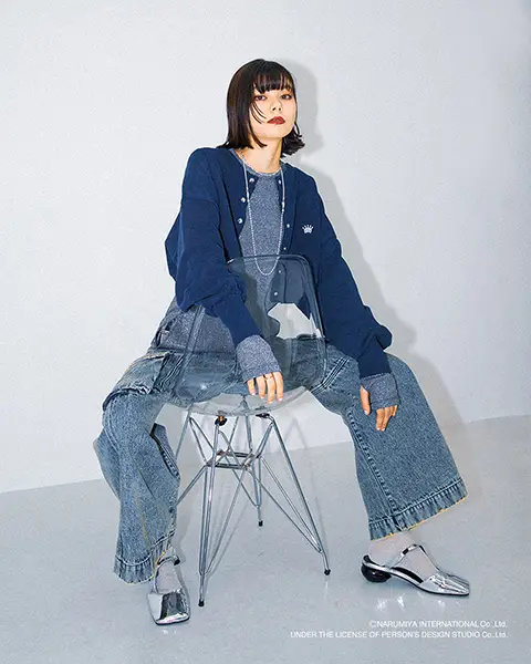 「SENSE OF PLACE by URBAN RESEARCH」の「別注 ANGEL BLUE ショートスウェット」