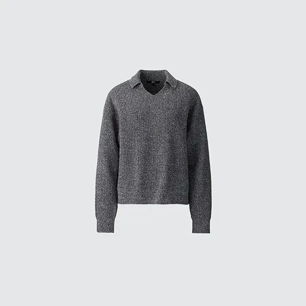 「UNIQLO : C」の「ミックスヤーンポロセーター」