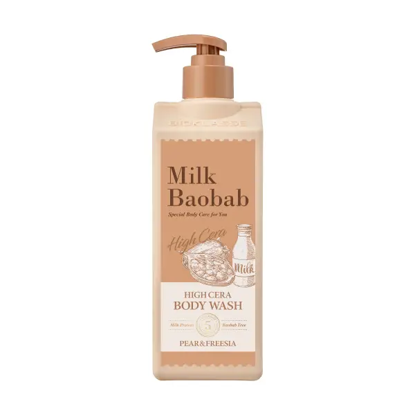 韓国発自然派ブランド「Milk Baobab」の「ミルクバオバブ ハイセラボディウォッシュ ペアー＆フリージア」