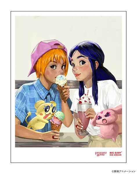 「【precure genic x BIG BABY ICE CREAM】ポスター」