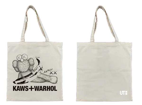 「KAWS + Warhol ARTBOOK」のノベルティ「限定ショルダーバッグ」