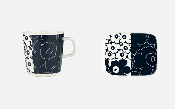 「Marimekko」ウニッコ コラーシの「4dl マグカップ」「12×15cm プレート」