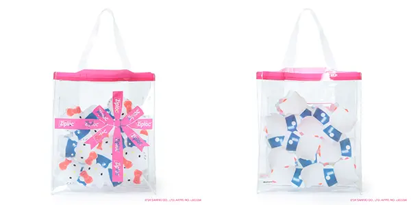 『Ziploc®Ribbon サンリオキャラクターズの袋詰めラッピングBAG』（キティ）の写真