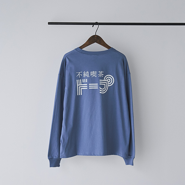 不純喫茶ドープ×coenの「不純喫茶ドープ別注バックプリントロングスリーブTシャツ」