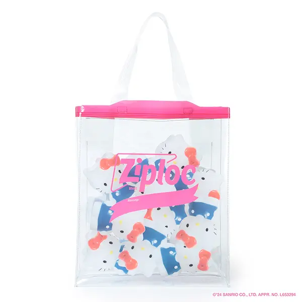 『Ziploc®Ribbon サンリオキャラクターズの袋詰めLOGO BAG』（キティ）の写真