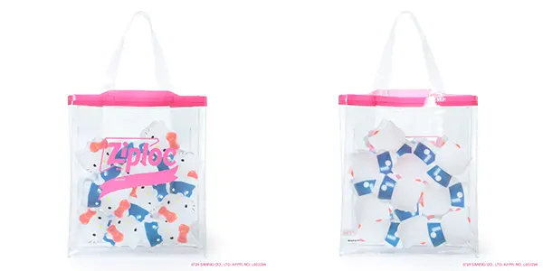 『Ziploc®Ribbon サンリオキャラクターズの袋詰めLOGO BAG』（キティ）の写真