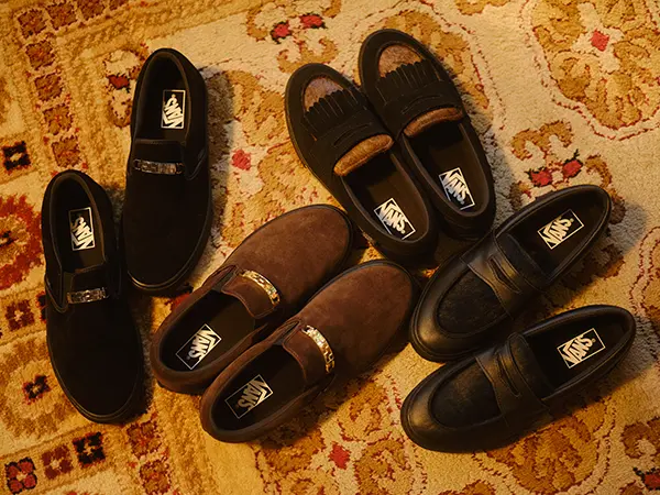 VANSの「V98CF CHN SLIP ON」「V196 CF HL LOAFER」