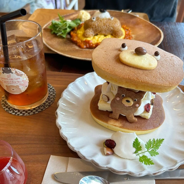 目黒にある『へんてこ森の洋菓子店』のくまのパンケーキ