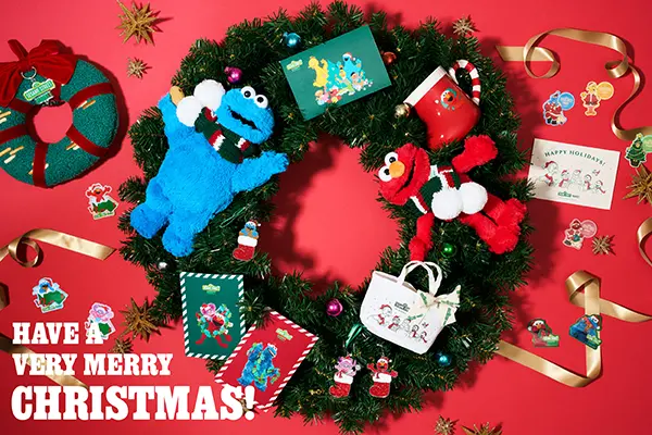 「SESAME STREET MARKET（セサミストリートマーケット）」のクリスマスコレクションがスタート