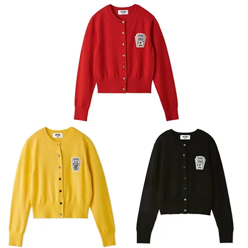 「FURFUR（ファーファー）× HEINZ（ヘインツ）CAPSULE COLLECTION」の「HEINZ ワッペンカーディガン」