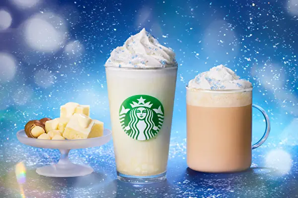 スターバックスのホリデーシーズン限定#初雪フラペチーノこと「マカダミア ホワイトスノー チョコレート フラペチーノ」と「マカダミア ホワイトスノー モカ」