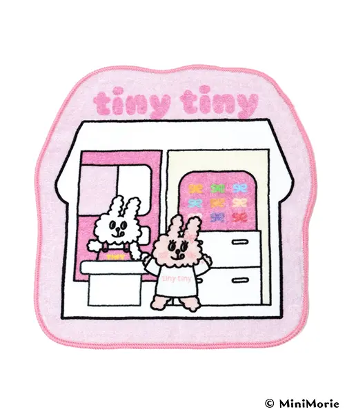 「tiny tiny×バニーコンビニ」の「ハンカチ」