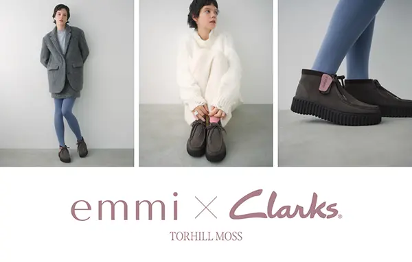 「emmi×Clarks」の「Torhill Moss」