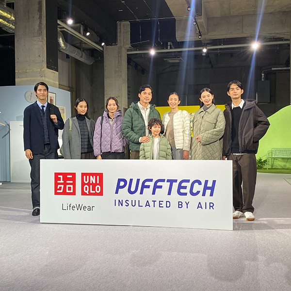 ユニクロ「PUFFTECH」の発表会