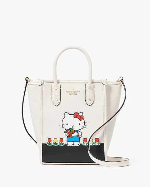 ファッションブランド「kate spade new york（ケイト・スペード ニューヨーク）」の「HELLO KITTY x kate spade new york mini tote」