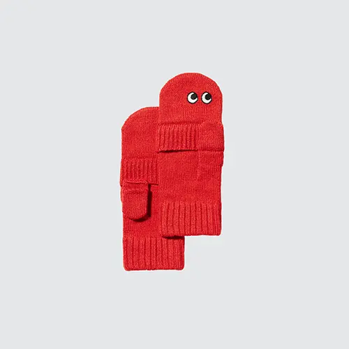 「UNIQLO（ユニクロ）× ANYA HINDMARCH（アニヤ・ハインドマーチ）」の「ヒートテックニットミトン」