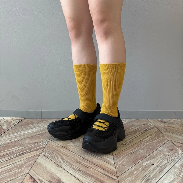 着圧ソックス「SKINNY SOCKS（スキニーソックス）」の【ゆる着圧】リブ柄ソックス