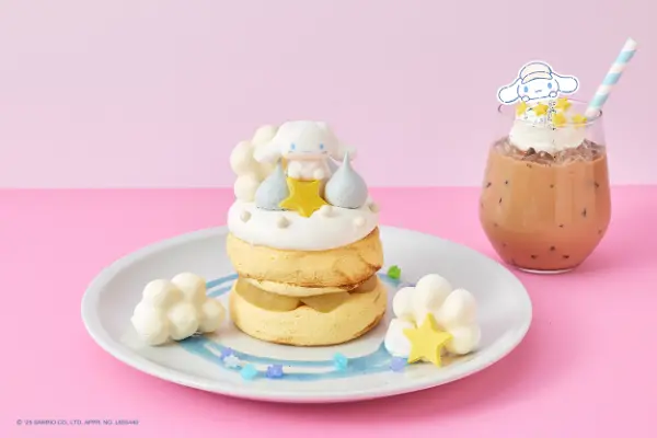 ブランチカフェ「フリッパーズ」とサンリオの人気キャラクター・シナモロール＆マイメロディのコラボメニュー「奇跡のパンケーキ　シナモロール コレクション」