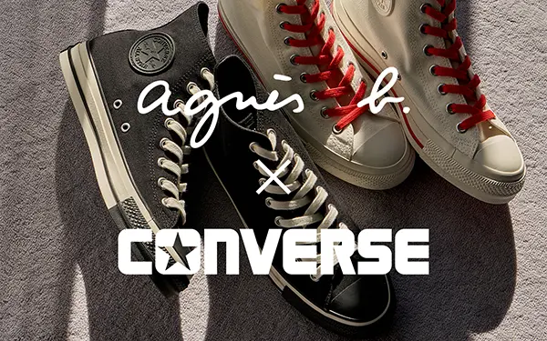 agnès b.（アニエスベー）× CONVERSE（コンバース）コラボレーションスニーカー「CANVAS ALL STAR (R) HI / AB」