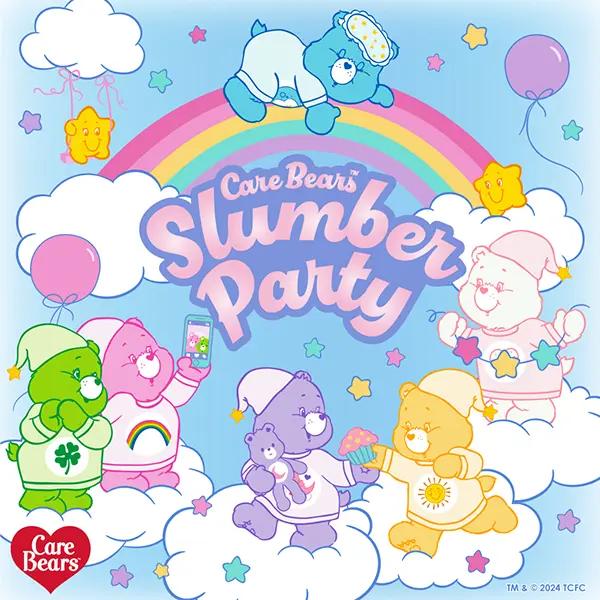 【画像】PLAZA・MINiPLA限定の「Care Bears™ Slumber Party (ケアベア スランバーパーティ)」のアイテム