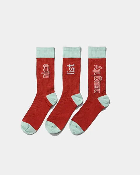 ファッションブランド「beautiful people（ビューティフルピープル）」の「holiday sock a trois orange」