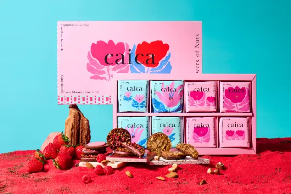 ナッツ菓子専門店「caica（カイカ）」ブランド初のバレンタインスイーツ、アソートボックス「caica詰合せギフトセット〈ダブルベリー〉」