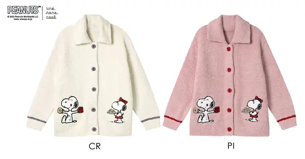 【画像】「PEANUTS」×une nana coolの第2弾コラボのカーディガン