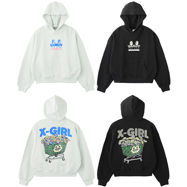 X-girl × VANDY THE PINK SWEAT HOODIE