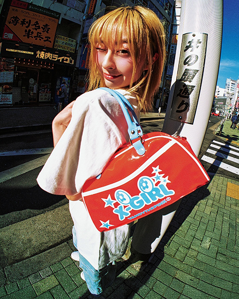 X-girl × VANDY THE PINK BOWLING BAG