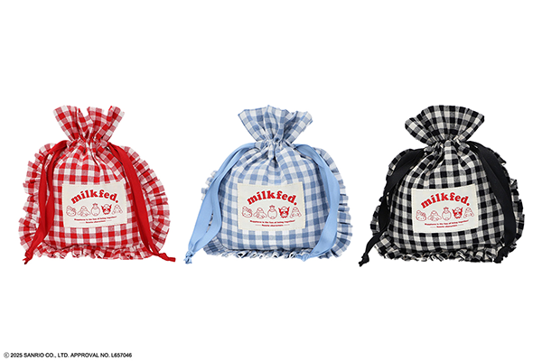 MILKFED. x SANRIO CHARACTERS DRAWSTRING POUCH